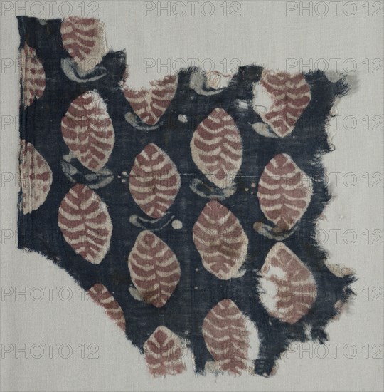 Fragment, 1400s (?). India, 15th century (?). Drawn resist, painted mordant, dyed; cotton; overall: 26.7 x 25.7 cm (10 1/2 x 10 1/8 in.)