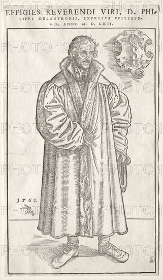 Philipp Melanchthon. Lucas Cranach (German, 1515-1586). Woodcut