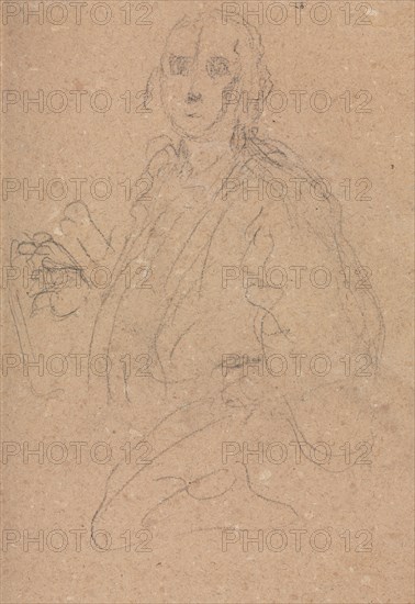 Verona Sketchbook: Gentlemen (page 55), 1760. Francesco Lorenzi (Italian, 1723-1787). Black chalk ; sheet: 32 x 23 cm (12 5/8 x 9 1/16 in.).