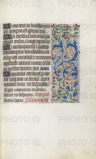 Book of Hours (Use of Rouen): fol. 107r, c. 1470. Master of the Geneva Latini (French, active Rouen, 1460-80). Ink, tempera, and gold on vellum; codex: 19.5 x 13.1 cm (7 11/16 x 5 3/16 in.).