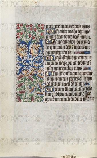 Book of Hours (Use of Rouen): fol. 110v, c. 1470. Master of the Geneva Latini (French, active Rouen, 1460-80). Ink, tempera, and gold on vellum; codex: 19.5 x 13.1 cm (7 11/16 x 5 3/16 in.).
