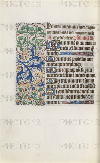 Book of Hours (Use of Rouen): fol. 120v, c. 1470. Master of the Geneva Latini (French, active Rouen, 1460-80). Ink, tempera, and gold on vellum; codex: 19.5 x 13.1 cm (7 11/16 x 5 3/16 in.)