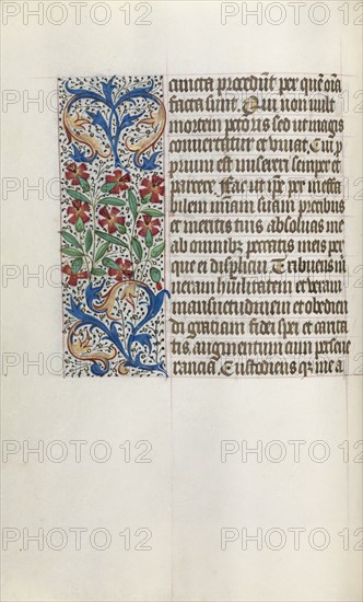 Book of Hours (Use of Rouen): fol. 24v, c. 1470. Master of the Geneva Latini (French, active Rouen, 1460-80). Ink, tempera, and gold on vellum; codex: 19.5 x 13.1 cm (7 11/16 x 5 3/16 in.)