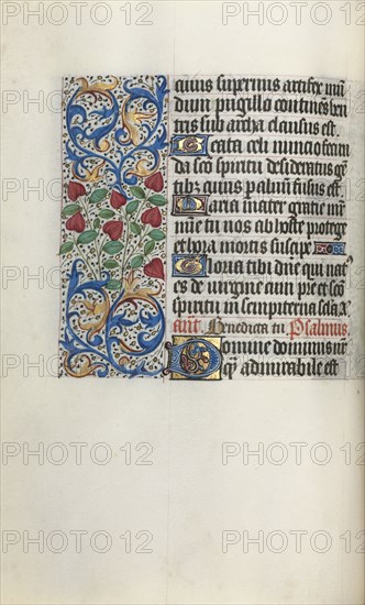 Book of Hours (Use of Rouen): fol. 30v, c. 1470. Master of the Geneva Latini (French, active Rouen, 1460-80). Ink, tempera, and gold on vellum; codex: 19.5 x 13.1 cm (7 11/16 x 5 3/16 in.)