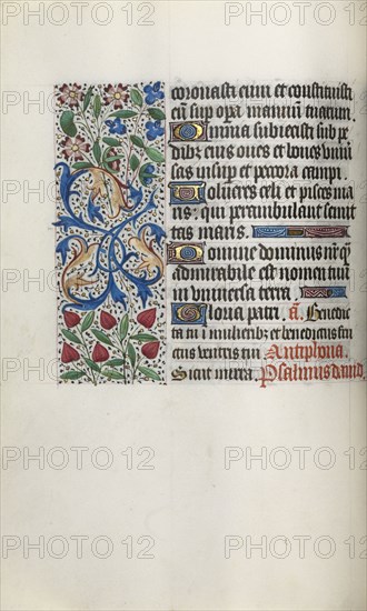 Book of Hours (Use of Rouen): fol. 31v, c. 1470. Master of the Geneva Latini (French, active Rouen, 1460-80). Ink, tempera, and gold on vellum; codex: 19.5 x 13.1 cm (7 11/16 x 5 3/16 in.).