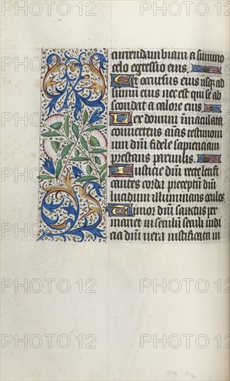 Book of Hours (Use of Rouen): fol. 32v, c. 1470. Master of the Geneva Latini (French, active Rouen, 1460-80). Ink, tempera, and gold on vellum; codex: 19.5 x 13.1 cm (7 11/16 x 5 3/16 in.)