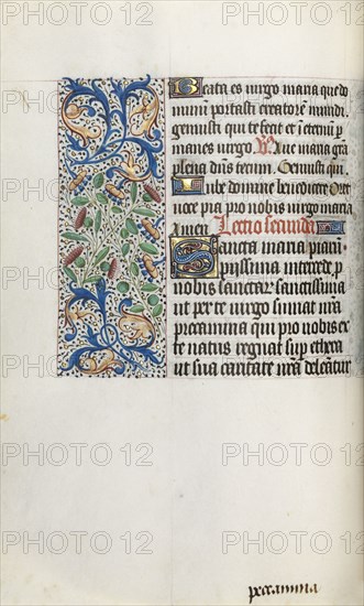 Book of Hours (Use of Rouen): fol. 35v, c. 1470. Master of the Geneva Latini (French, active Rouen, 1460-80). Ink, tempera, and gold on vellum; codex: 19.5 x 13.1 cm (7 11/16 x 5 3/16 in.)