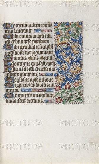 Book of Hours (Use of Rouen): fol. 37r, c. 1470. Master of the Geneva Latini (French, active Rouen, 1460-80). Ink, tempera, and gold on vellum; codex: 19.5 x 13.1 cm (7 11/16 x 5 3/16 in.).
