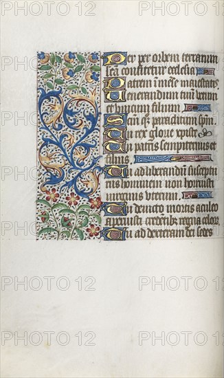 Book of Hours (Use of Rouen): fol. 37v, c. 1470. Master of the Geneva Latini (French, active Rouen, 1460-80). Ink, tempera, and gold on vellum; codex: 19.5 x 13.1 cm (7 11/16 x 5 3/16 in.)