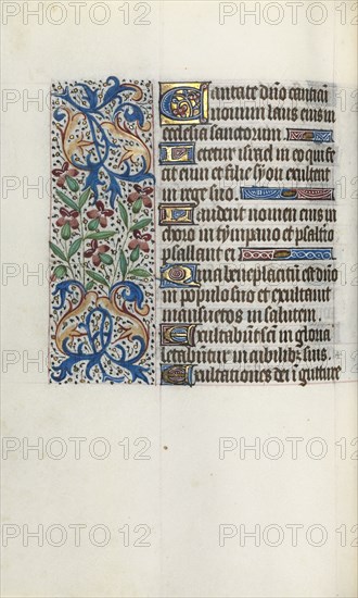 Book of Hours (Use of Rouen): fol. 45v, c. 1470. Master of the Geneva Latini (French, active Rouen, 1460-80). Ink, tempera, and gold on vellum; codex: 19.5 x 13.1 cm (7 11/16 x 5 3/16 in.)