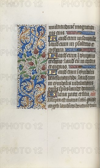Book of Hours (Use of Rouen): fol. 46v, c. 1470. Master of the Geneva Latini (French, active Rouen, 1460-80). Ink, tempera, and gold on vellum; codex: 19.5 x 13.1 cm (7 11/16 x 5 3/16 in.)