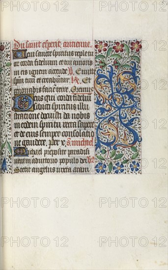 Book of Hours (Use of Rouen): fol. 50r, c. 1470. Master of the Geneva Latini (French, active Rouen, 1460-80). Ink, tempera, and gold on vellum; codex: 19.5 x 13.1 cm (7 11/16 x 5 3/16 in.)