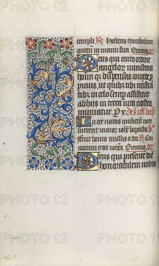 Book of Hours (Use of Rouen): fol. 50v, c. 1470. Master of the Geneva Latini (French, active Rouen, 1460-80). Ink, tempera, and gold on vellum; codex: 19.5 x 13.1 cm (7 11/16 x 5 3/16 in.)