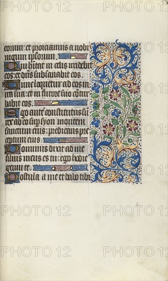 Book of Hours (Use of Rouen): fol. 58r, c. 1470. Master of the Geneva Latini (French, active Rouen, 1460-80). Ink, tempera, and gold on vellum; codex: 19.5 x 13.1 cm (7 11/16 x 5 3/16 in.).