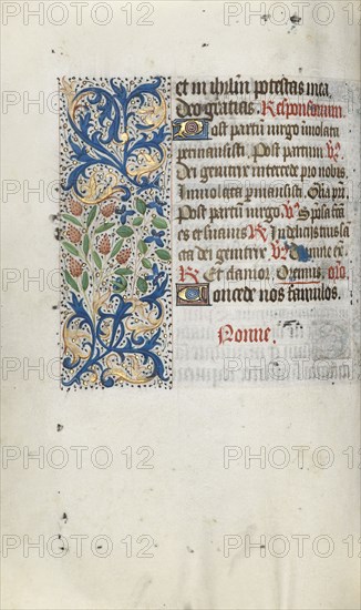 Book of Hours (Use of Rouen): fol. 66v, c. 1470. Master of the Geneva Latini (French, active Rouen, 1460-80). Ink, tempera, and gold on vellum; codex: 19.5 x 13.1 cm (7 11/16 x 5 3/16 in.).