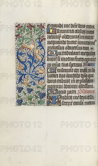 Book of Hours (Use of Rouen): fol. 75v, c. 1470. Master of the Geneva Latini (French, active Rouen, 1460-80). Ink, tempera, and gold on vellum; codex: 19.5 x 13.1 cm (7 11/16 x 5 3/16 in.)