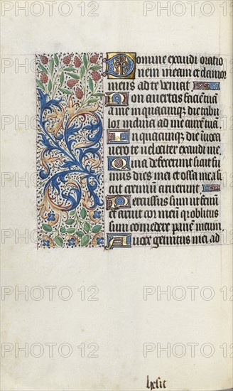 Book of Hours (Use of Rouen): fol. 87v, c. 1470. Master of the Geneva Latini (French, active Rouen, 1460-80). Ink, tempera, and gold on vellum; codex: 19.5 x 13.1 cm (7 11/16 x 5 3/16 in.)