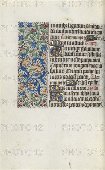 Book of Hours (Use of Rouen): fol. 97v, c. 1470. Master of the Geneva Latini (French, active Rouen, 1460-80). Ink, tempera, and gold on vellum; codex: 19.5 x 13.1 cm (7 11/16 x 5 3/16 in.).