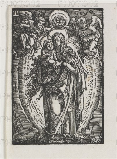 The Fall and Redemption of Man:  The Virgin as Queen of Heaven, c. 1513. Albrecht Altdorfer (German, c. 1480-1538). Woodcut