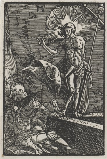 The Fall and Redemption of Man:  The Resurrection, c. 1515. Albrecht Altdorfer (German, c. 1480-1538). Woodcut