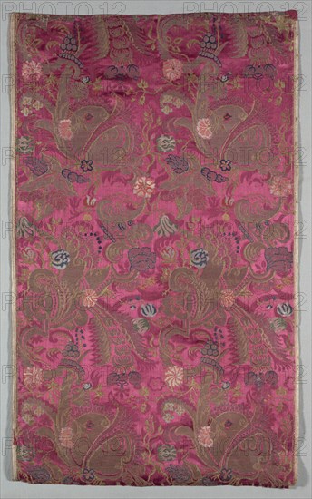 Lengths of Textile, c. 1700. France or Italy, early 18th century, period of Louis XIV (1643-1715). Brocade; silk, gold and silver threads; average: 57.2 x 108 cm (22 1/2 x 42 1/2 in.)