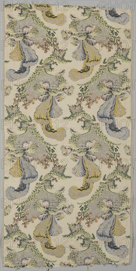 Length of Textile, 1723-1774. France, 18th century, Period of Louis XV (1723-1774). Brocade; silk and metal; overall: 109.9 x 54.3 cm (43 1/4 x 21 3/8 in.).