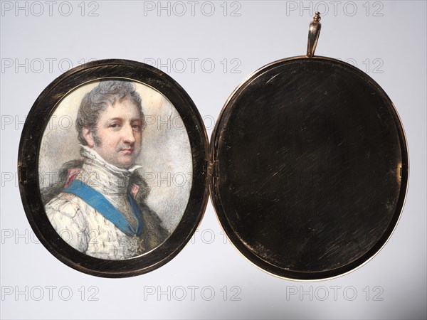 Portrait of Louis-Philippe, Duke of Orléans, later King of the French, 1804. Richard Cosway (British, 1742-1821). Watercolor on ivory in a gold locket frame; framed: 7.5 x 6.6 cm (2 15/16 x 2 5/8 in.); unframed: 6.3 x 5.4 cm (2 1/2 x 2 1/8 in.)