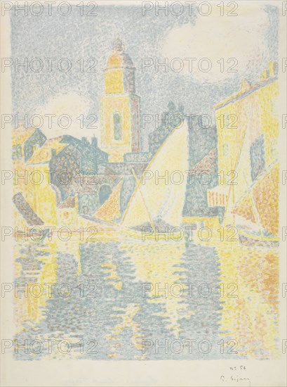Saint-Tropez:  The Port, 1897-1898. Paul Signac (French, 1863-1935). Color lithograph; sheet: 50.8 x 38.2 cm (20 x 15 1/16 in.); image: 43.5 x 33 cm (17 1/8 x 13 in.)