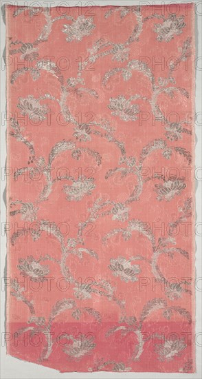 Length of Textile, 1723-1774. France, 18th century, Period of Louis XV (1723-1774). Brocade; silk and metal; overall: 108.9 x 55.3 cm (42 7/8 x 21 3/4 in.)