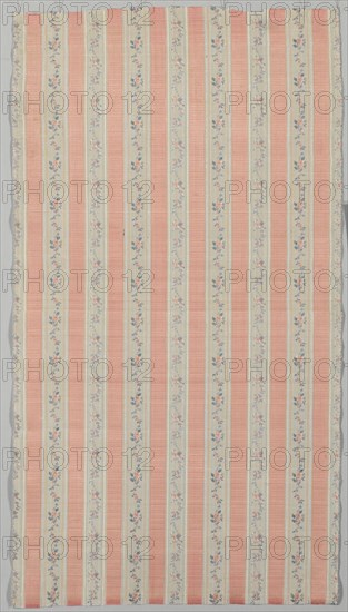 Length of Silk, 1774-1793. France, 18th century, Period of Louis XVI (1774-1793). Taffeta, warp-patterned; silk; overall: 101.6 x 54.6 cm (40 x 21 1/2 in.)