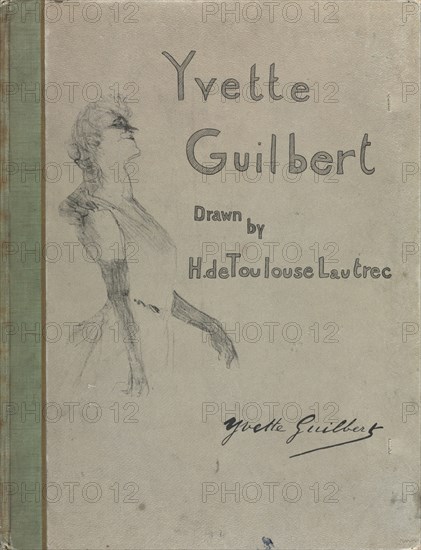Yvette Guilbert-English Series:  Cover, 1898. Henri de Toulouse-Lautrec (French, 1864-1901). Lithograph