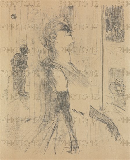 Yvette Guilbert-English Series:  Sur la scene, 1898. Henri de Toulouse-Lautrec (French, 1864-1901). Lithograph