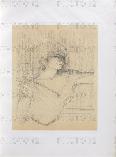Yvette Guilbert-English Series:  Dans la glu, 1898. Henri de Toulouse-Lautrec (French, 1864-1901). Lithograph
