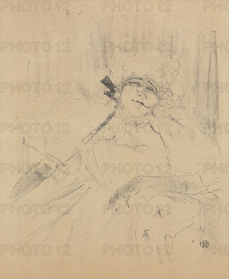 Yvette Guilbert-English Series:  Chanson ancienne, 1898. Henri de Toulouse-Lautrec (French, 1864-1901). Lithograph