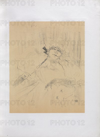 Yvette Guilbert-English Series:  Chanson ancienne, 1898. Henri de Toulouse-Lautrec (French, 1864-1901). Lithograph