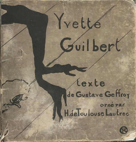 Yvette Guilbert-French Series:  Cover, 1894. Henri de Toulouse-Lautrec (French, 1864-1901). Lithograph