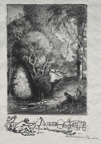 La Ravine en juin, 1913. Auguste Louis Lepère (French, 1849-1918). Lithograph