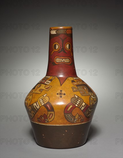 Vessel (modern version of a Wari-style vessel), before 1955. Peru, modern, 20th century. Pottery; overall: 36.3 x 23.3 cm (14 5/16 x 9 3/16 in.).