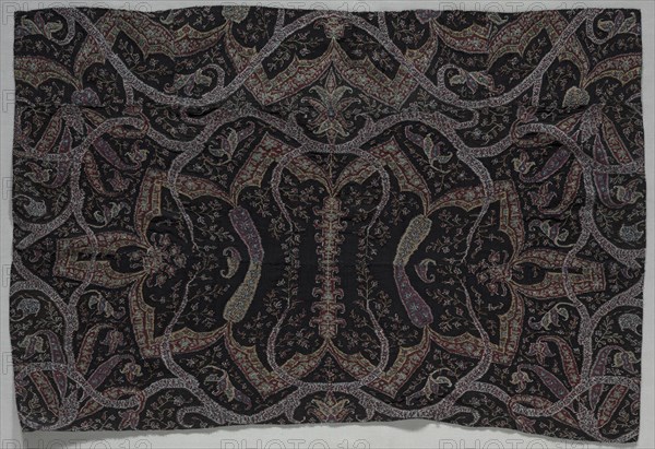 Fragment of a Shawl, mid 1800s. India, Kashmir, mid-19th century. Tapestry twill; wool; overall: 49.5 x 71.6 cm (19 1/2 x 28 3/16 in.)
