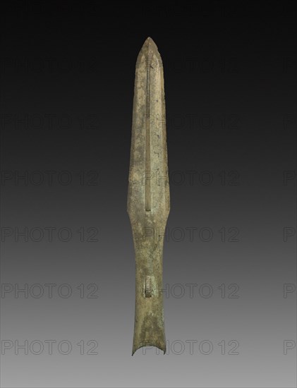 Spear Point, Zhou dynasty (1045-256 BC). China, Zhou dynasty (c. 1046-256 BC). Bronze; overall: 3.1 cm (1 1/4 in.).