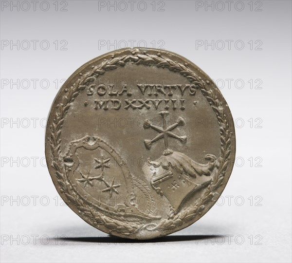 Model for the Reverse of the Medal of Martin III Geuder, 1528. Matthes Gebel (German, c. 1500-1574). Solnhofen limestone; diameter: 3.8 cm (1 1/2 in.).