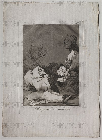 Ochenta Caprichos:  Obsequio á el maestro, 1793-1798. Francisco de Goya (Spanish, 1746-1828). Etching and aquatint