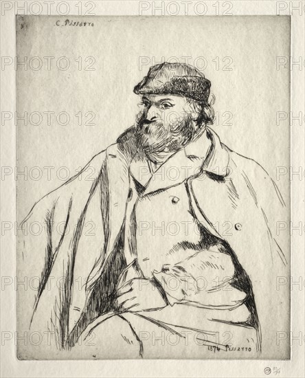 Paul Cézanne, 1874. Camille Pissarro (French, 1830-1903). Etching