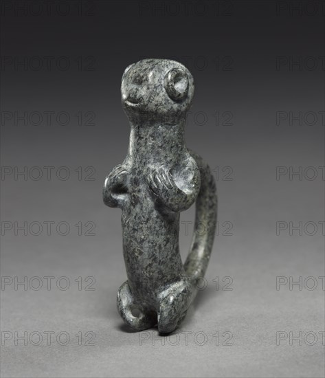 Monkey Pendant, c. 400-900. Panama, International Style, 5th-10th Century. Stone; overall: 6.8 x 4.6 cm (2 11/16 x 1 13/16 in.).