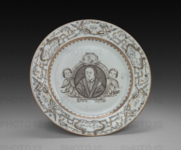 Plate: Martin Luther, 1756. China, Chinese Export, 18th century. Porcelain; diameter: 23.1 cm (9 1/8 in.).