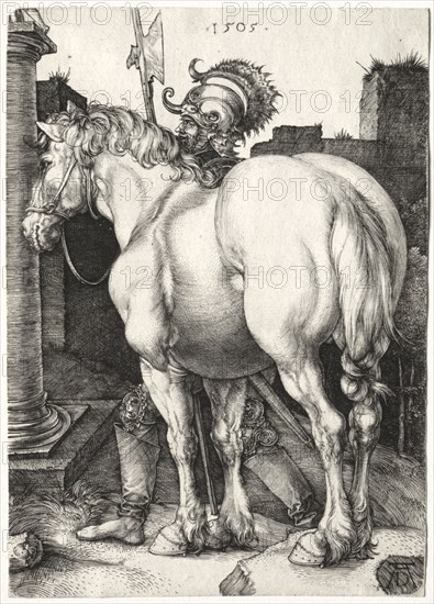 The Large Horse, 1505. Albrecht Dürer (German, 1471-1528). Engraving