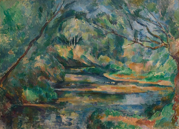 The Brook, c. 1895-1900. Paul Cézanne (French, 1839-1906). Oil on fabric; framed: 74.9 x 97.2 x 8.3 cm (29 1/2 x 38 1/4 x 3 1/4 in.); unframed: 59.2 x 81 cm (23 5/16 x 31 7/8 in.).