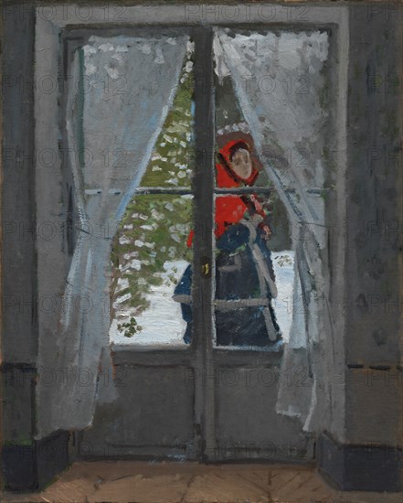 The Red Kerchief, ca. 1868-1873. Claude Monet (French, 1840-1926). Oil on fabric; framed: 128.3 x 105.7 x 14.6 cm (50 1/2 x 41 5/8 x 5 3/4 in.); unframed: 99 x 79.8 cm (39 x 31 7/16 in.).