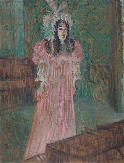 May Belfort, 1895. Henri de Toulouse-Lautrec (French, 1864-1901). Oil; framed: 86 x 71.5 x 8.9 cm (33 7/8 x 28 1/8 x 3 1/2 in.); unframed: 63 x 48 cm (24 13/16 x 18 7/8 in.).