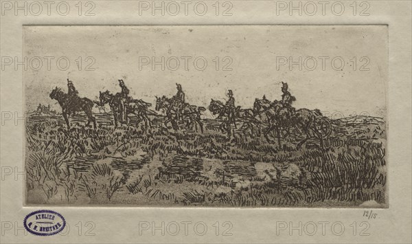 Cavalry Scene. George Hendrik Breitner (Dutch, 1857-1923)